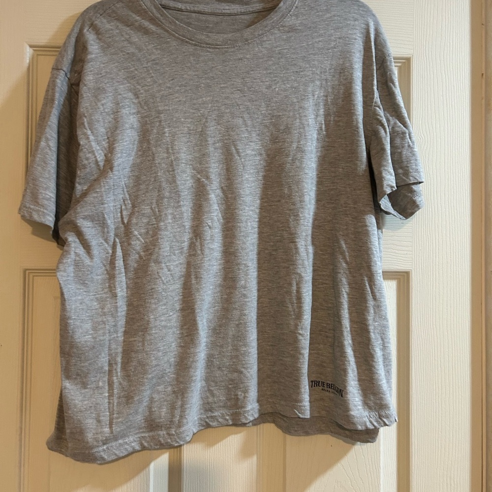 True Religion Heather Gray Short Sleeve Tee